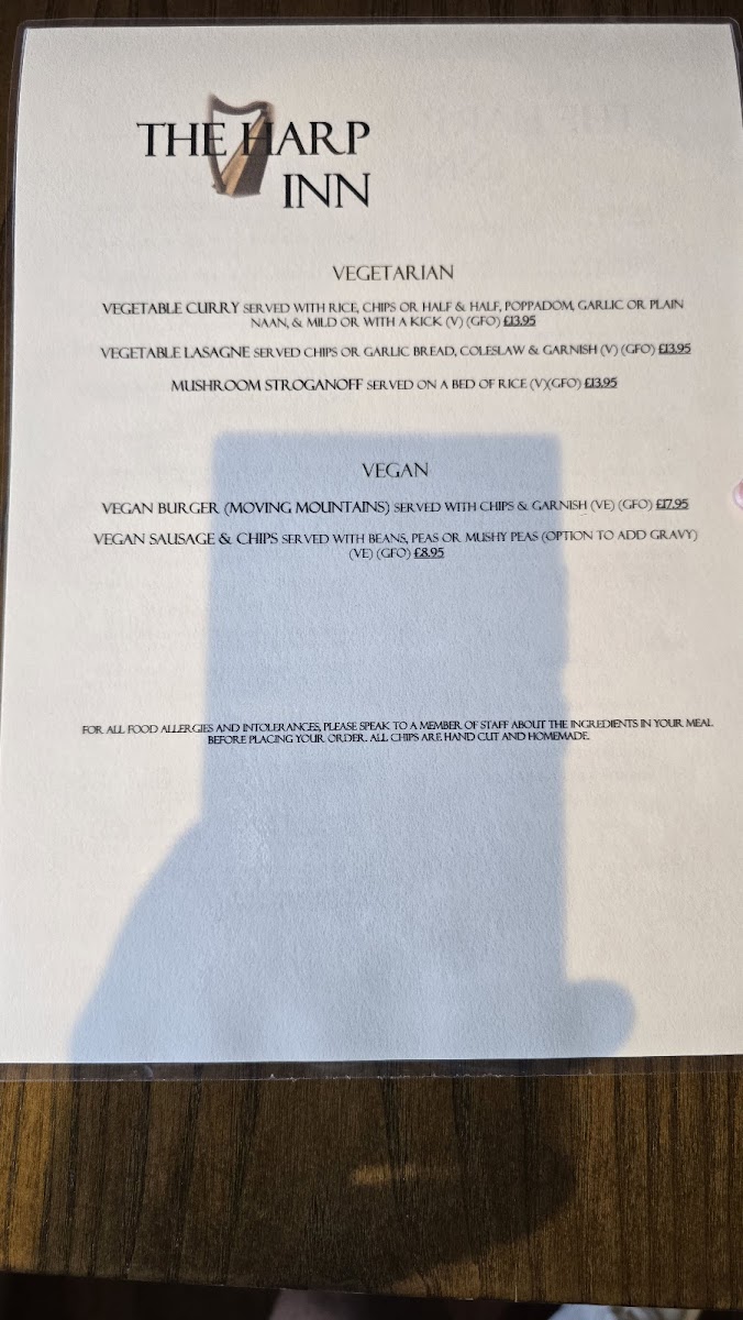 The Harp Inn Menu - Image 5